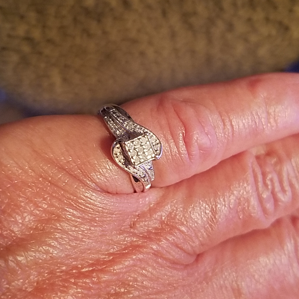 Silver & Diamond Ring
